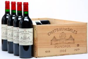 12 bts. Château De Sales, Pomerol 1994 A hfin. Owc.