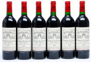 12 bts. Château La Lagune, Haut - Medoc. 3. Cru Classé 1996 A-AB bn. Owc.