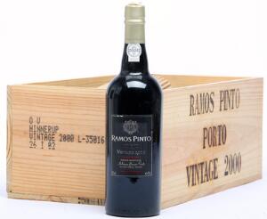 5 bts. Ramos Pinto Vintage Port 2000 A hfin. Owc.