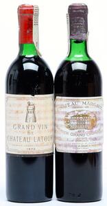 1 bt. Château Latour, Pauillac. 1. Cru Classé 1972 AB ts.  etc. Total 2 bts.