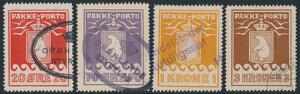 1915-1930. 4 stemplede mærker.