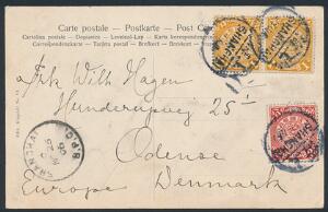 Kina. 1906. Postkort sendt til DANMARK.