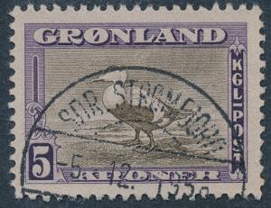 1945. Amerikaudgave. 5 kr. PRAGT-stemplet.