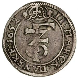 Norge, Frederik III, 2 mark 1652, NM 147, H 67B