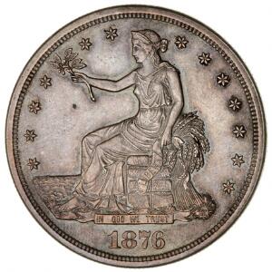 USA, trade dollar 1876S, KM 108