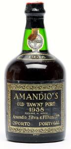 1 bt. Amandios Old Tawny Port, Amandio Silva  Filhos Ltd. 1938 AB ts.