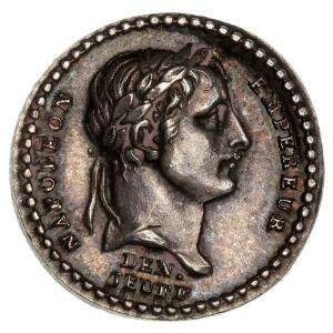 Frankrig, lille medaille slået i anledning af Napoleons kroning til kejser år XIII 1804, Denon  Jeuffroy, Ag, 8 mm, 1,3 g,