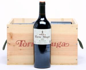 6 bts. Torre Muga, Rioja 2001 A hfin. Owc.