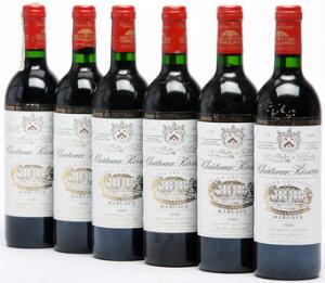 6 bts. Château Kirwan, Margaux. 3. Cru Classé 1989 A hfin.