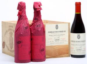 6 bts. Chambolle Musigny 1. Cru, Domaine Comte Georges de Vogüe 2000 A hfin. Owc.