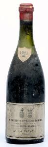 1 bt. La Tache Grand Cru, C. Marey  Comte Liger-Belair 1923 C ms.