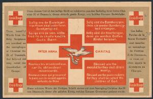 1919. RØDE KORS forsendelse med dekorativ forsiden, dateret 1. Januar 1919.