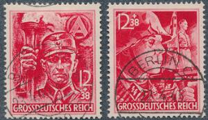Tysk Rige. 1945. SA und SS. Stemplet sæt.