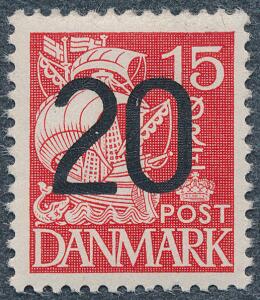 1940. 2015 øre, rød. Type IIA. Postfrisk. AFA 3500