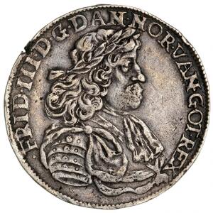 Frederik III, krone 1666, H 105A, kanthak