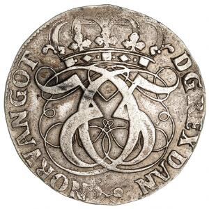 Christian V, 4 mark  krone 1692, H 90C, S 26