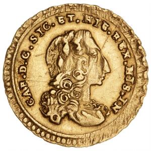 Italien, NapoliSicilien, Carlo, 1734 - 1759, Oncia 1737, 4,35 g, F 887