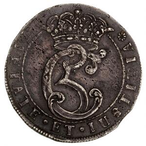 Christian V, 4 mark  krone 16721, H 67a, Aagaard 5