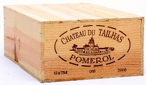 12 bts. Château du Tailhas, Pomerol 2000 A-AB bn. Owc.