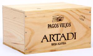 6 bts. Pagos Viejos, Artadi Rioja 2000 A-AB bn. Owc.