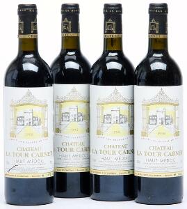 11 bts. Château La Tour Carnet, Saint - Laurent. 4. Cru Classé 1996 A-AB bn.