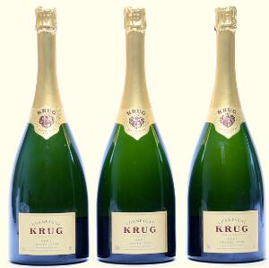 3 bts. Mg. Champagne Grande Cuvée, Krug  A hfin. Oc.