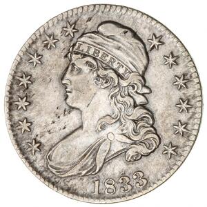 USA, 12 dollar 1833, KM 37, pæn mønt