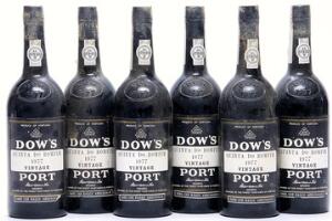 6 bts. Dows Quinta do Bonfim Vintage Port 1977 A-AB bn.