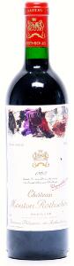 1 bt. Château Mouton Rothschild, Pauillac. 1. Cru Classé 1992 A hfin.