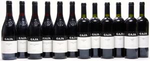 12 bts. Assortment from Angelo Gaja 2000 A-AB bn. Owc.