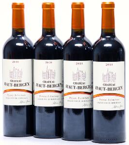 12 bts. Château Haut-Bergey, Pessac-Leognan 2010 A hfin. Oc.