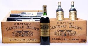 17 bts. Château Cantenac Brown, Cantenac - Margaux. 3. Cru Classé 1970 Owc.