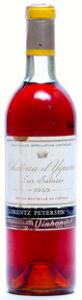 1 bt. Château dYquem, Sauternes. 1. Grand Cru Classé 1959 A-AB bn.