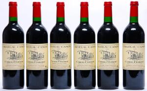 12 bts. Château Canon, Canon Fronsac 1995 A-AB bn. Owc.