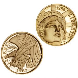 USA, 5 Dollars 1986, 1987, F 197, 198