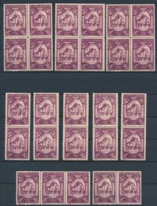 Spanien. 1930. 4 Ptas, violet. Parti med 100 postfriske mærker AFA 551. AFA 60000
