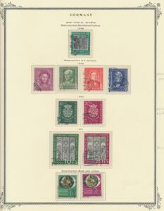 Bund. 1949-1993. Komplet stemplet samling incl. alle de gode tidlige udgaver frem til AFA 2649. AFA ca. 32000. Se fotoudsnit