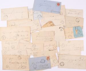 Danmark. Breve. Lille lot ældre breve, både før og efter 1851. Blandet kvalitet