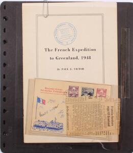 1938-66. 12 forsendelser fra diverse grønlandsekspeditioner. Desuden folder, avisklip m.m.