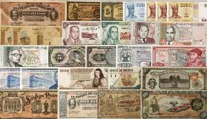 Marokko, Moldova, Mexico, Mauritius, lille lot overvejende ucirkulerede sedler, i alt 27 stk.