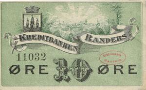 Kreditbanken i Randers, 5. serie 26. februar 1896, 10 øre u. år, Sieg 50