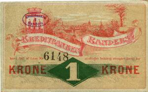 Kreditbanken i Randers, 1 kr u. år, Sieg 62