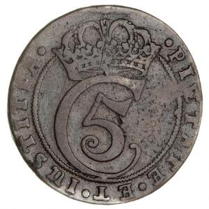 Christian V, 4 mark  krone 1682, H 67B, Aagaard T30