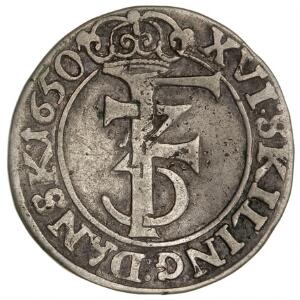 Norge, Frederik III, mark 1650, NM 167, H 68B