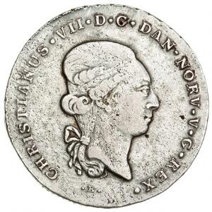 Christian VII, Altona, speciedaler 1808, H 39A