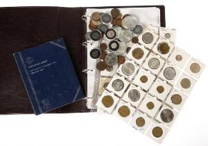 Samling af danske og udenlandske mønter, bl.a. erindringsmønter, 1912-1972 11 og diverse romerske kejsermønter 6 med mere