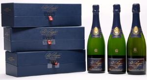 2 bts. Champagne Cuvée Sir Winston Churchill, Pol Roger 1999 A hfin. Oc. etc. Total 3 bts.