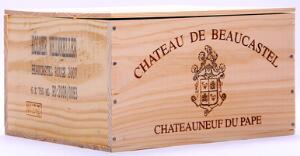 6 bts. Chateauneuf-du-Pape, Chateau de Beaucastel 2007 A hfin. Owc.