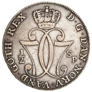 Norge, Christian VII, 12 speciedaler 1776, NM 17, H 3, let renset