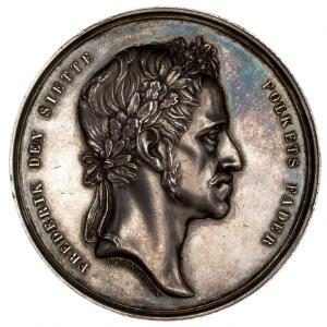 Frederik VI, kongens død 1839, Christensen, Ag, 44 mm, 50,0 g, Bgs 123